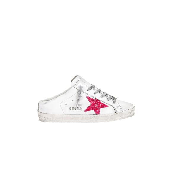 Golden Goose Superstar White Leather Sabot Sneaker Size 8 - Picture 1 of 9